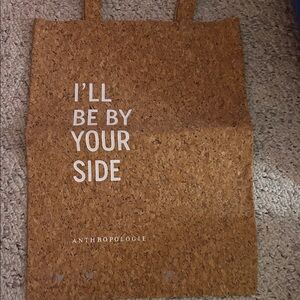 Anthropologie Tan Cork Tote Bag